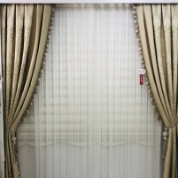 Saçaklı fon perde